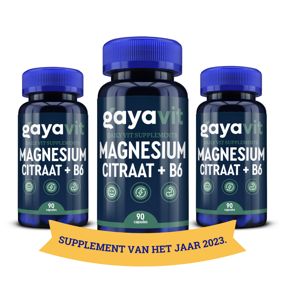 zout Hedendaags paling Magnesium Citraat + Vit. B6 - 2+1 gratis - 3x90 capsules